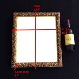 Golden Wood Type Mirror With Berain Decoration