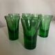 Set de 7 verres gobelets massifs de Biot 1960