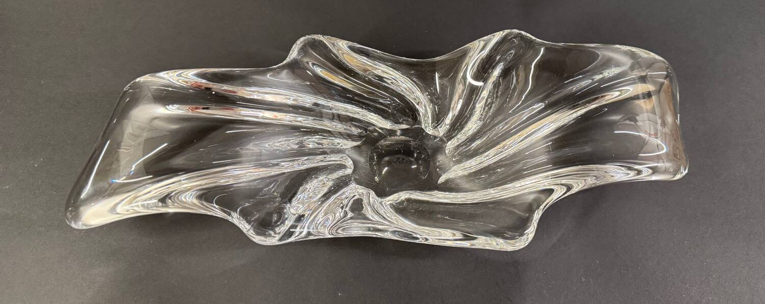 Baccarat stamped trinket tray/centerpiece