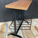 Vintage magazine holder with formica tablet