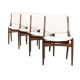 4 60s teak dining chairs for Mahjongg Holland