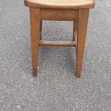 Vintage solid oak stool