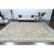 1970s Vintage Persian Handmade Wool Cotton Brown Area Rug 292x388