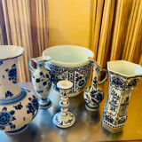 Large Delft blue set – Decorative blue and white ceramics, hidden