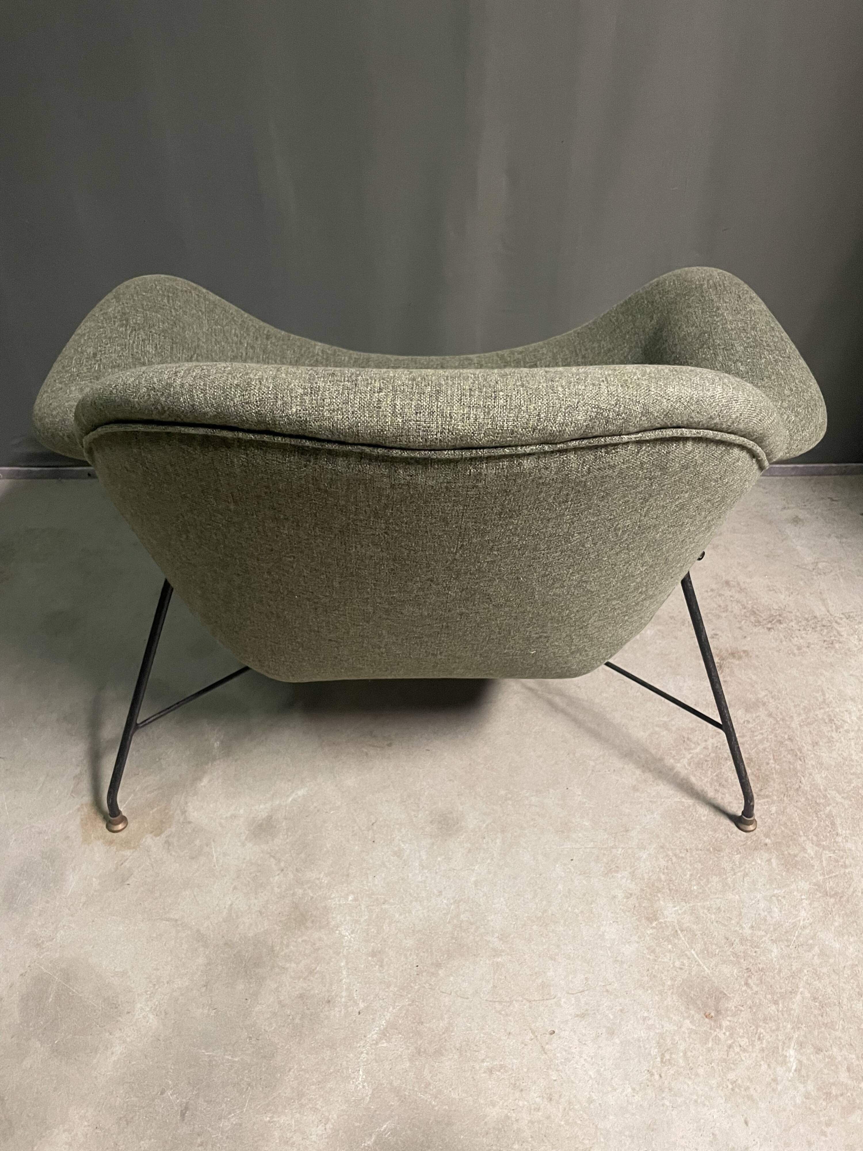Rare Augusto Bozzi Lounge chair for Saporiti 1950s