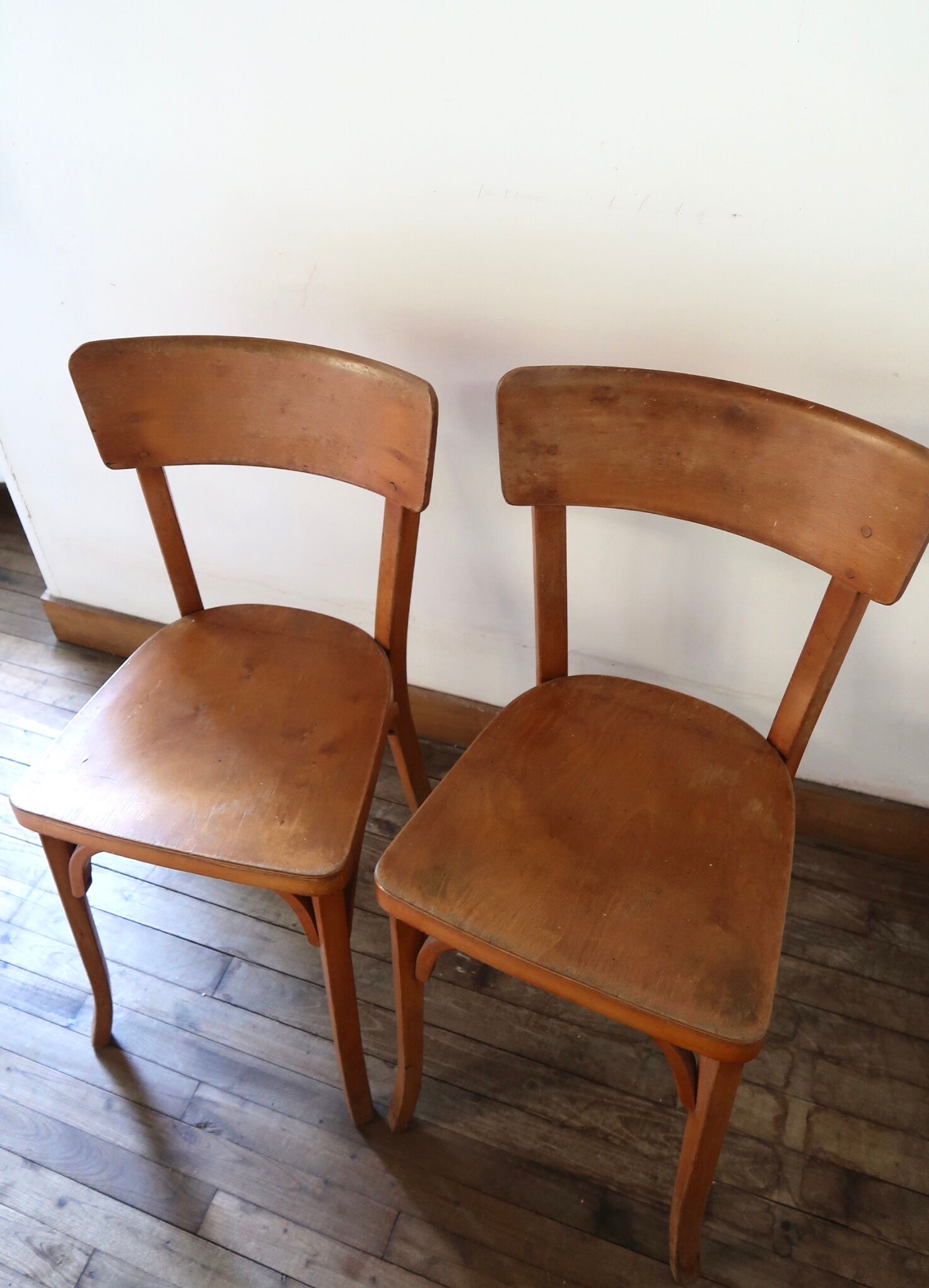 Lot de 2 chaises bistrot Baumann
