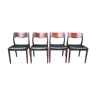 Suite of 4 rosewood chairs by Cor Botenbal for Fristho Franeker