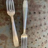 Cutlery set consisting of 49 pieces in silver metal, antique and collector's item