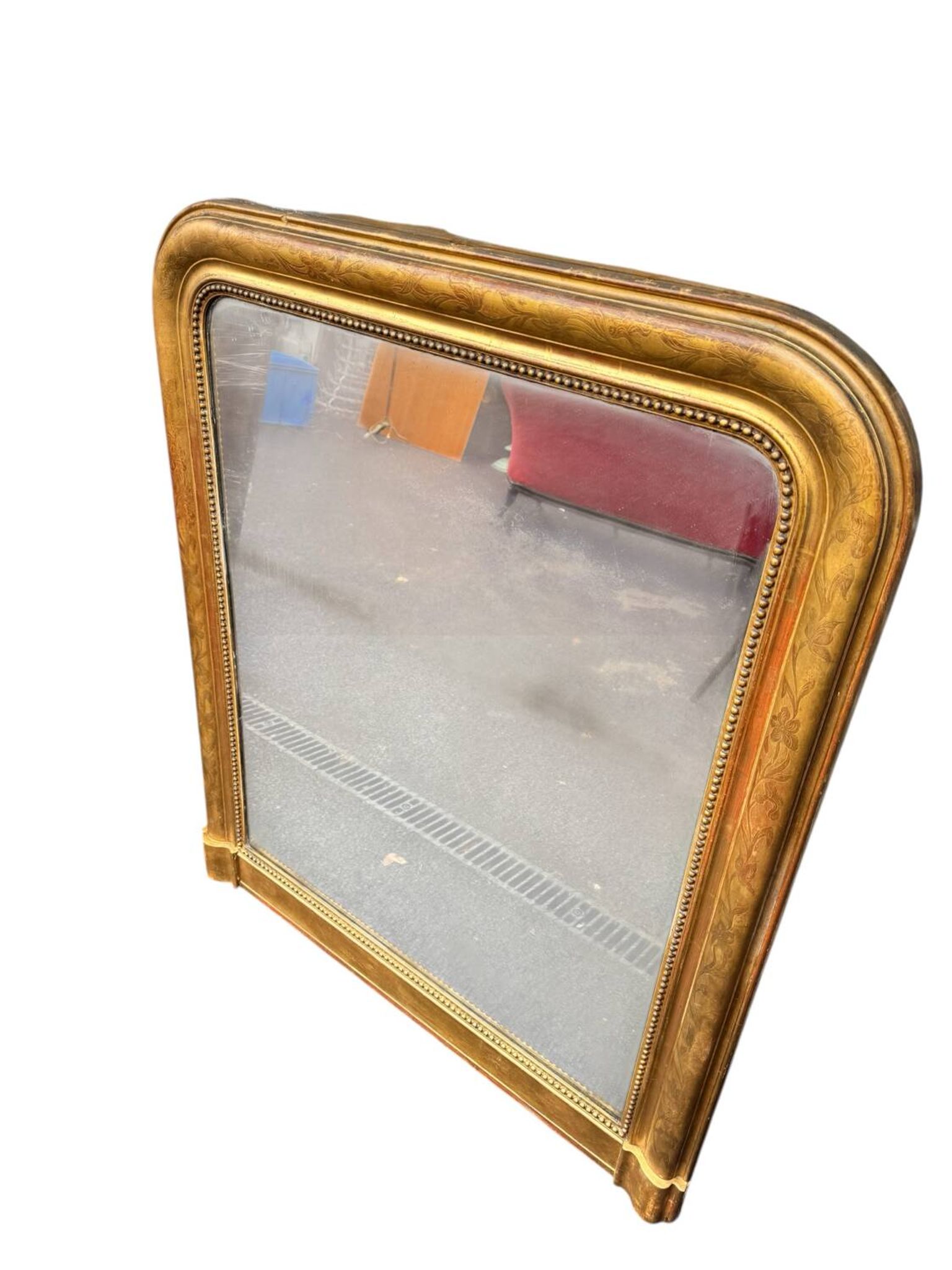 Grand miroir doré Louis Philippe 19eme 121/105