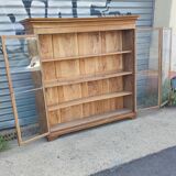 Solid walnut library around 1840