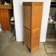 Oak curtained filing cabinet storage furniture 1950
