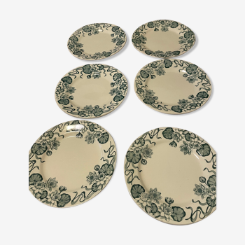 Lot de 6 assiettes Terre de Fer
