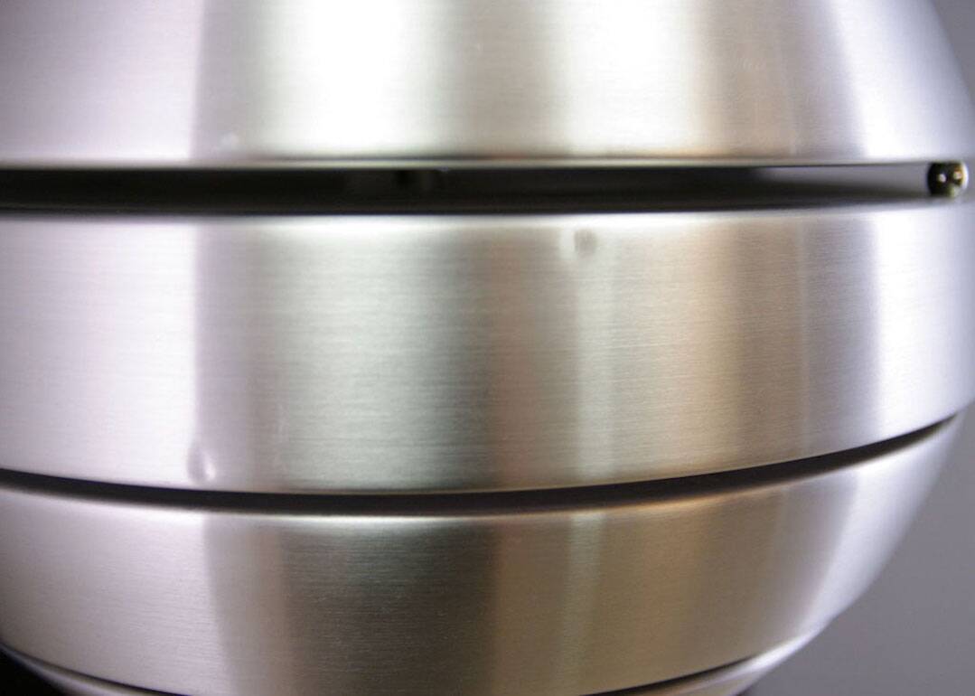 Silver pendant lamp, Danish design, 1970s, production: Denmark
