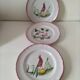 3 assiettes vintage en faïence Sainte-Radegonde