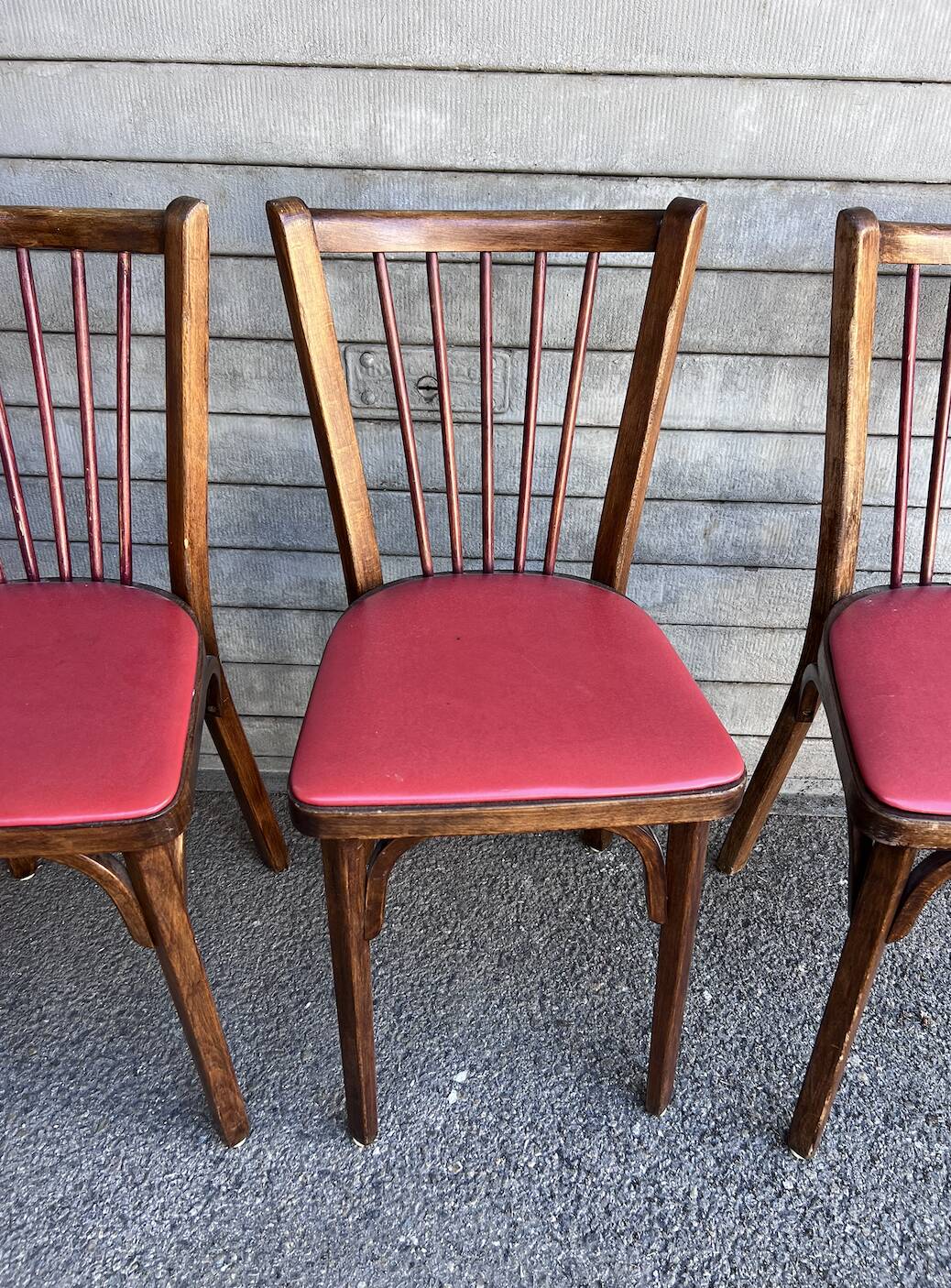 (Lot) 4 Chaises Bistrot Baumann