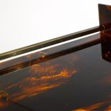 Large tortoiseshell resin tray