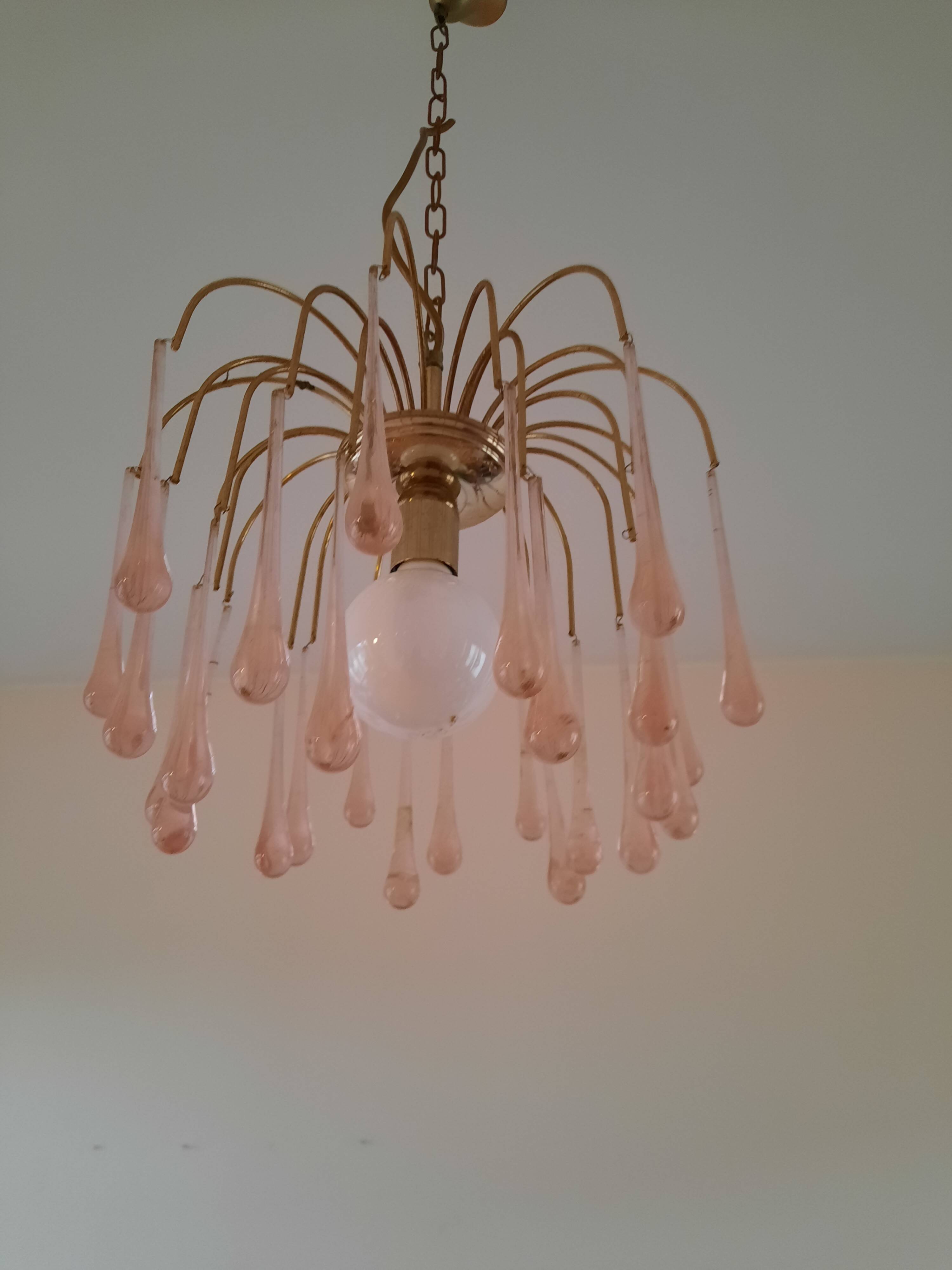 Lustre drops of water by Paolo Venini , 60s-70s