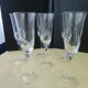 Set of 6 flutes champagne decor in frosted glass
