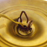 Suspension in brass and glass opaque granulated 1960s/1970s