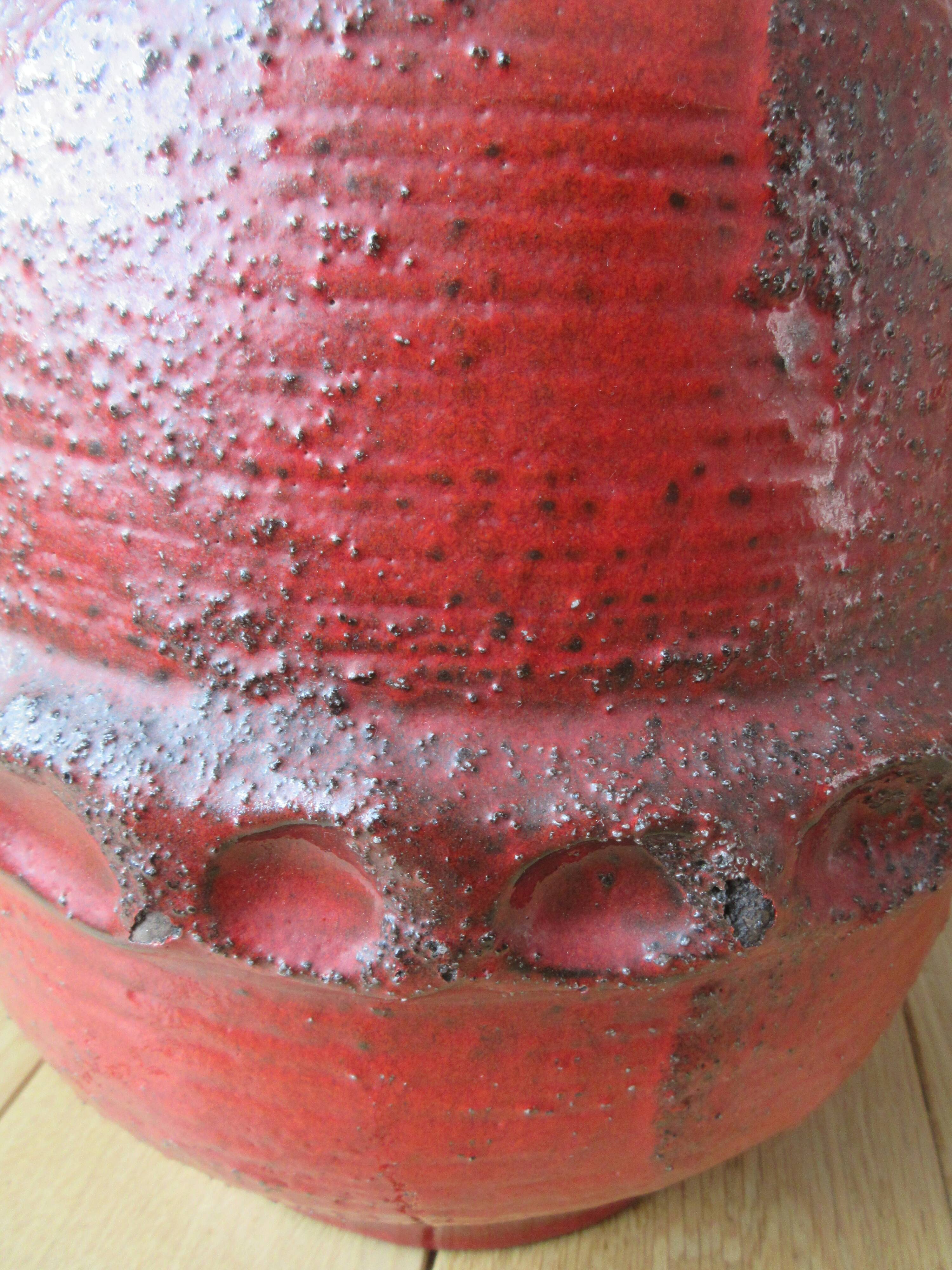 Red vase 50cm Carstens Tunnieshof