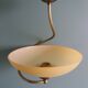 CVL ceiling light pendant glass, brass and wood