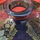 Pot-bellied crystal vase with bronze decorations, Art Nouveau period, circa 1900