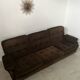 Ancien canapé vintage 3 place Airborne design français Cadestin velour