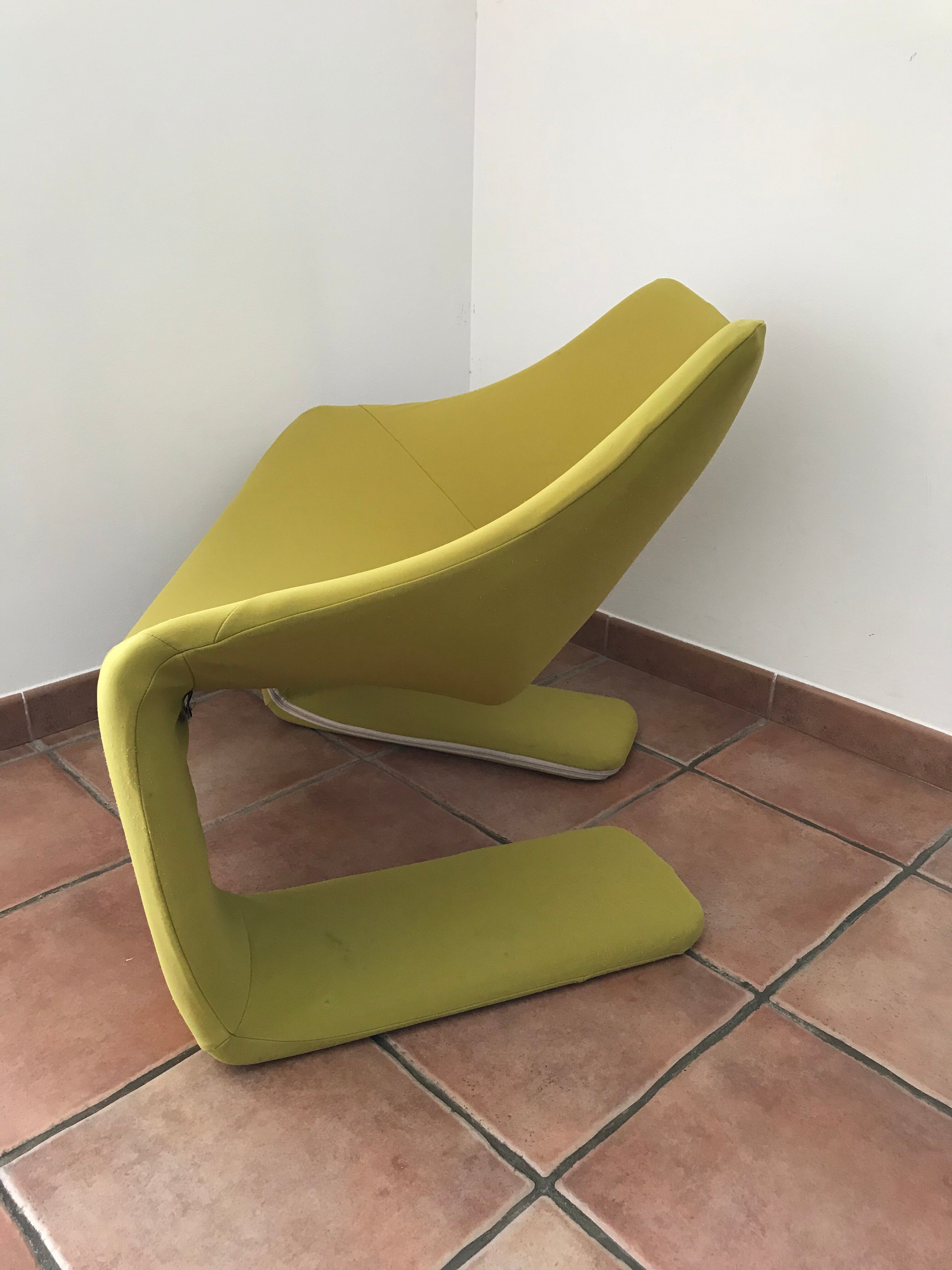 Splendid zen armchair design and vintage steiner 1970