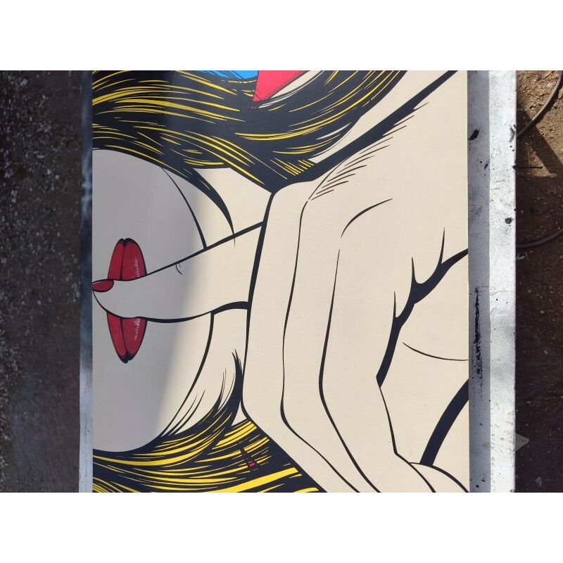 Impression pop art vintage Sssshhh par Deborah Azzopardi