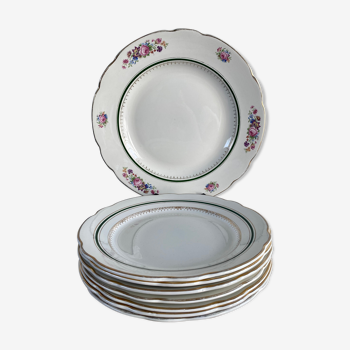 Plate service and dish Sarreguemines old