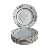 Plate service and dish Sarreguemines old