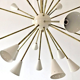 Brass Sputnik chandelier 24 white lights