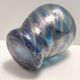 Vase en verre de Murano bleu de Fratelli Toso avec aventurine bronze