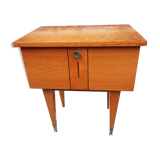 Bedside table in veneer varnished wood