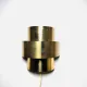 Gold Coloured Layered Wall Lamp By Anvia Nederland, The Netherlands, 1960S