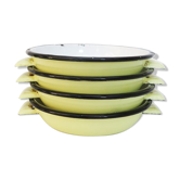 4 vintage enamel bowls