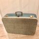 Valise vintage bleue