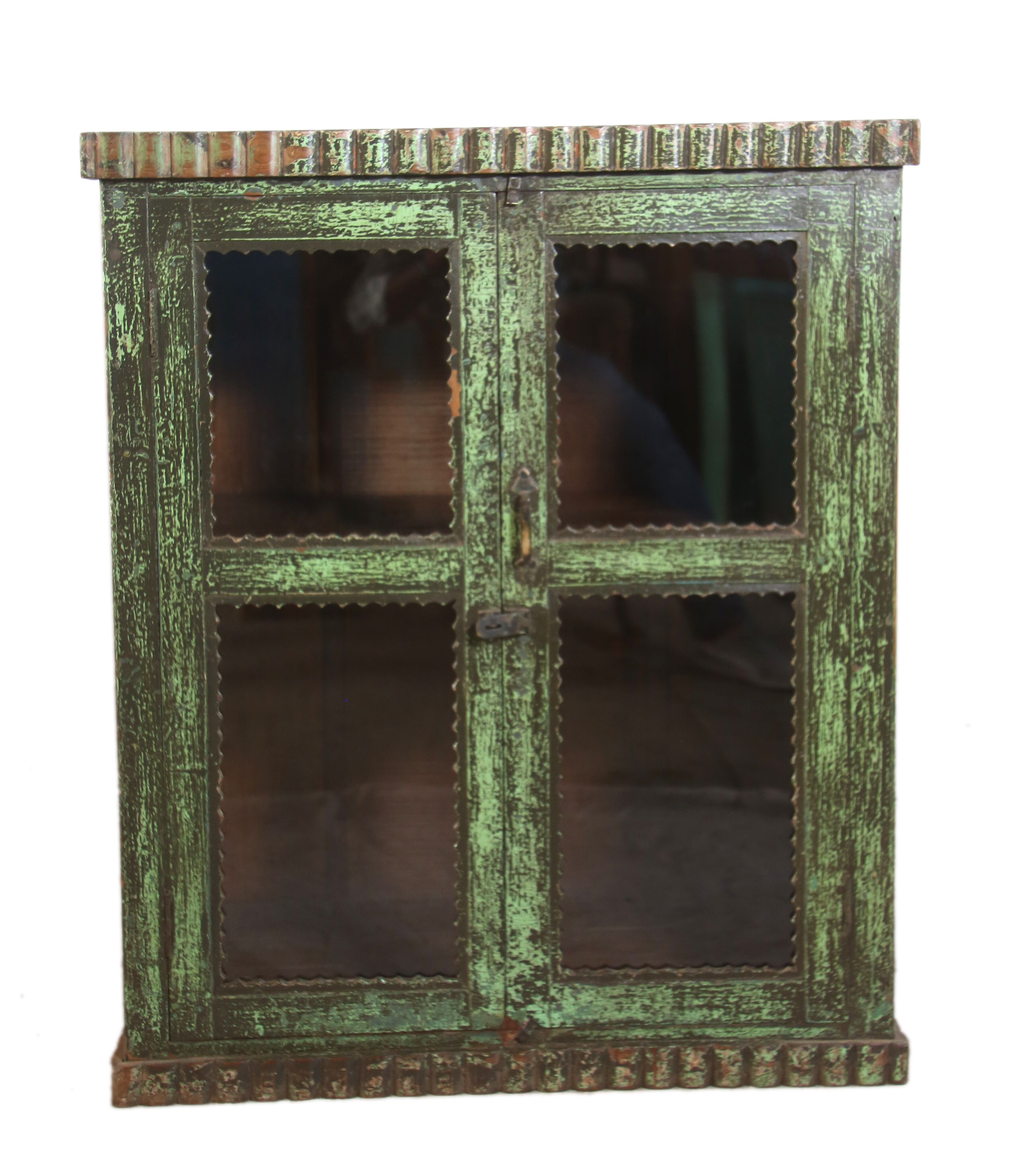 Garde-manger vaisselier Art déco en teck birman