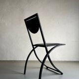 4 Black Sinus Chairs by Karl Friedrich Förster | Germany | 1990s