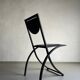 4 Black Sinus Chairs by Karl Friedrich Förster | Germany | 1990s