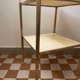 Table d’appoint laiton marbre années 60