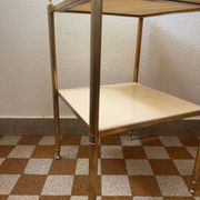 Table d’appoint laiton marbre années 60