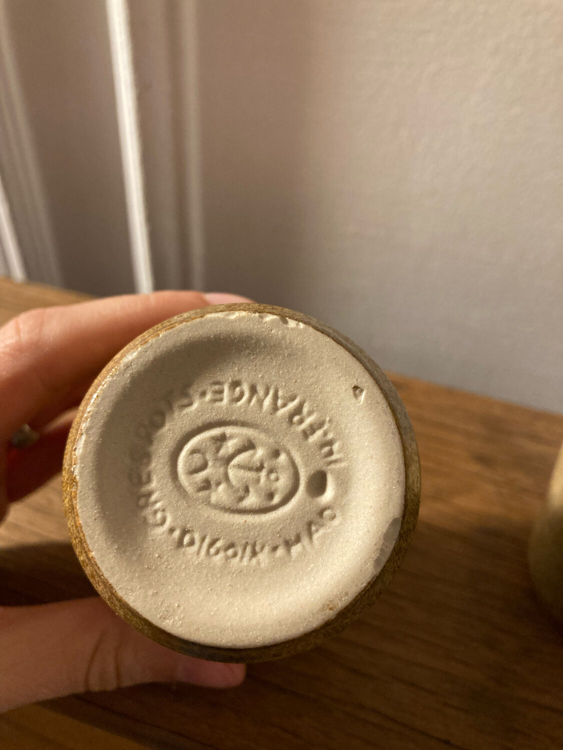 10 Digoin stoneware cups