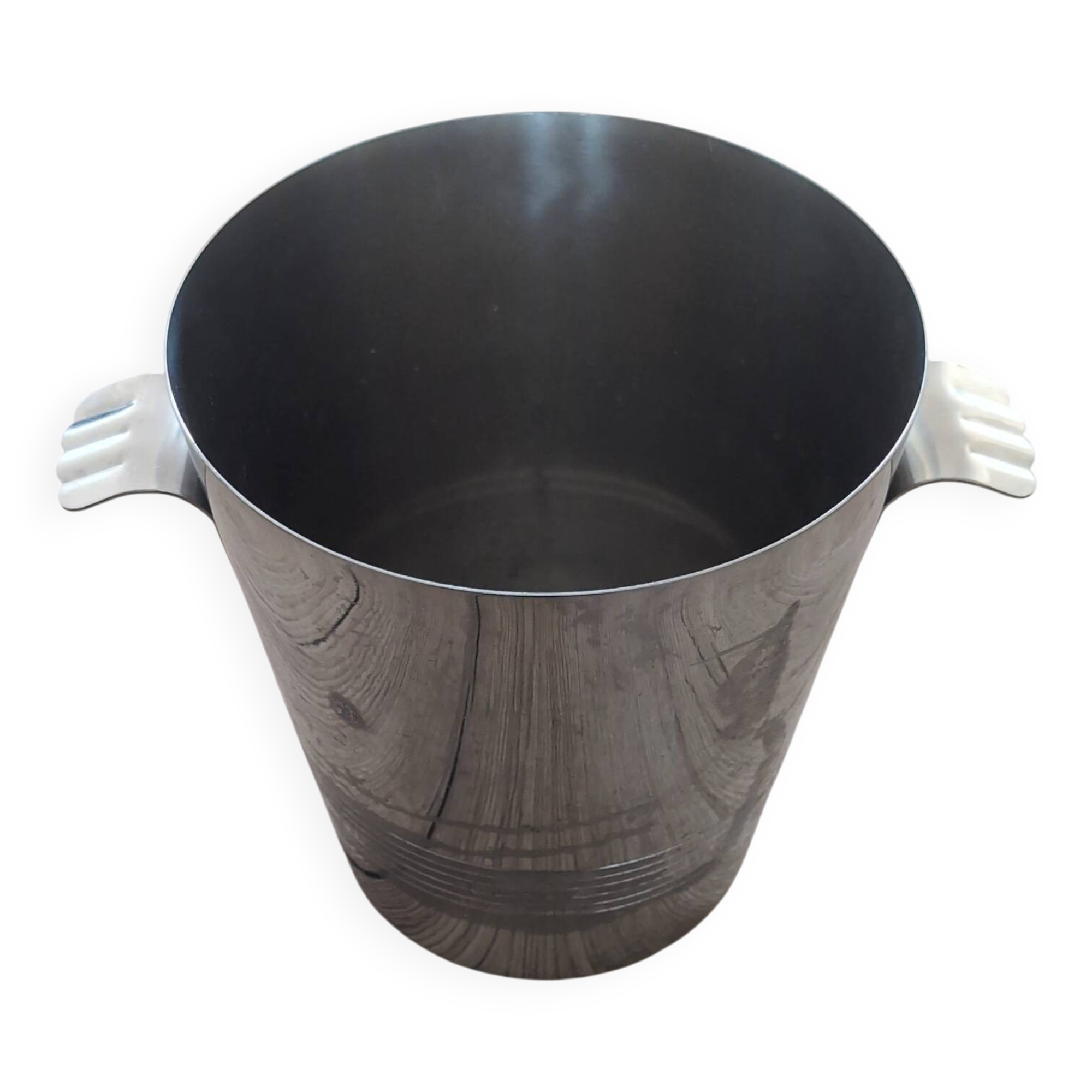 Champagne Bucket Letang Rémy Solid Stainless Steel Vintage Design Made in France
