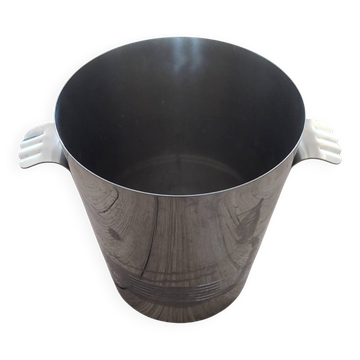 Champagne Bucket Letang Rémy Solid Stainless Steel Vintage Design Made in France