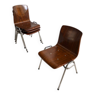 4 chaises vintage Pagholz 1970