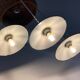 Set of 3 suspensions bistro sheet metal enamelled