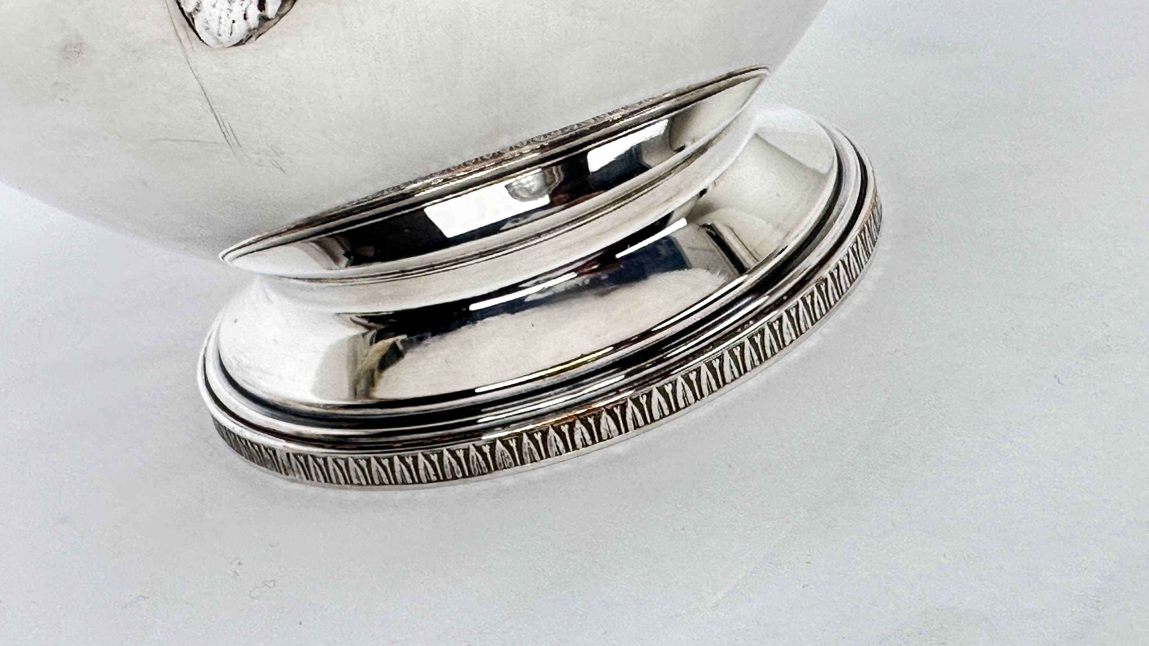 Vegetable Dish, Silver Metal Soup Tureen, Empire Style, Malmaison