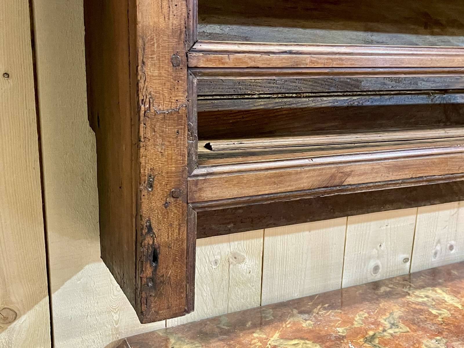 18th century dresser top in cherry and fir