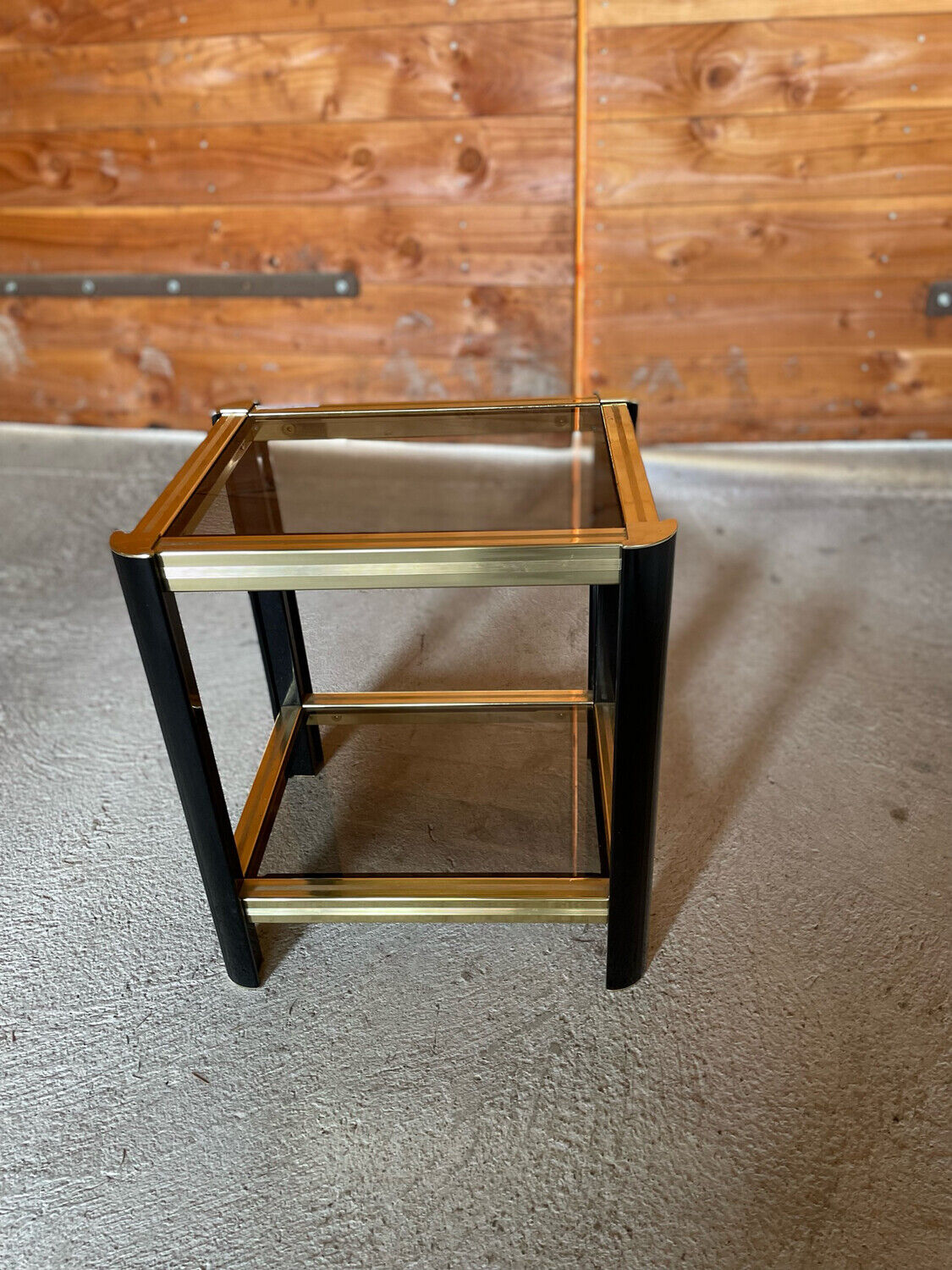 Side table 2 trays 1980's